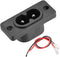 uxcell C8 Panel Mount Plug Adapter, AC 250V 2.5A 2 Pins IEC Inlet Module Power Connector Socket