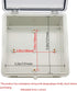 Zulkit Junction Box, ABS Plastic Dustproof Waterproof IP65 Electrical Box, Hinged Shell, Outdoor Universal Project