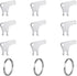 XIHIRCD 9pcs Toilet Paper Dispenser Key, Metal Toilet Paper Dispenser Key Replacement with