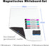 INMORVEN Small White Board - Dry Erase Menu Planner, Magnetic Whiteboard for Fridge with Markers and Eraser