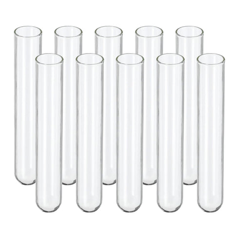 PATIKIL 5ml Test Tubes, 200pcs Glass Clear Round Bottom Containers for Bead Party Candy Storage