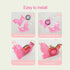 Cute Unicorn Tape Dispenser, Pink Mini Desktop Holder with Rainbow Refill Tape for Kids School Office