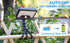 360 3 IP65 Gate,(1) Solar Outdoor LED Motion Sensor Lights, Solar & USB Dual Charging, Adjustable Octopus Stand