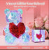 Aladdinas LED Valentines Romantic Gift Teddy Bear Night Light, Holographic Iridescent Design, Nursery Decor Display Box
