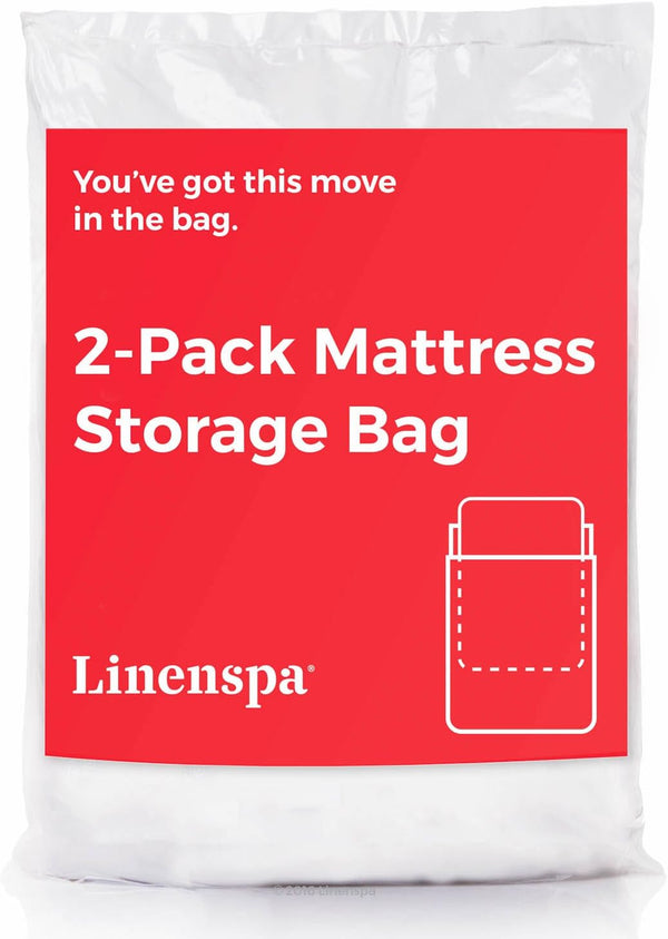 Linenspa Mattress Bag - 2 Pack Twin/Twin XL Mattress Bags for Moving and Storage, Mattress Protection
