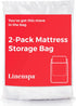 Linenspa Mattress Bag - 2 Pack Twin/Twin XL Mattress Bags for Moving and Storage, Mattress Protection