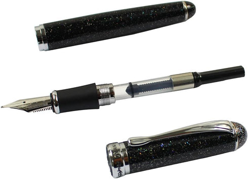 Gullor Advanced Jinhao Medium Fountain Pen, Black Night Sky Pattern