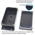 Zulkit Junction Box, ABS Plastic Dustproof Waterproof IP65 Electrical Boxes Project Enclosure, Black (Pack of 2)
