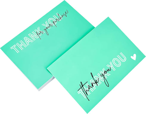 RXBC2011 Package Pack 50 Thank you for your purchase Cards client appreciation Postcard Cards Insert for online