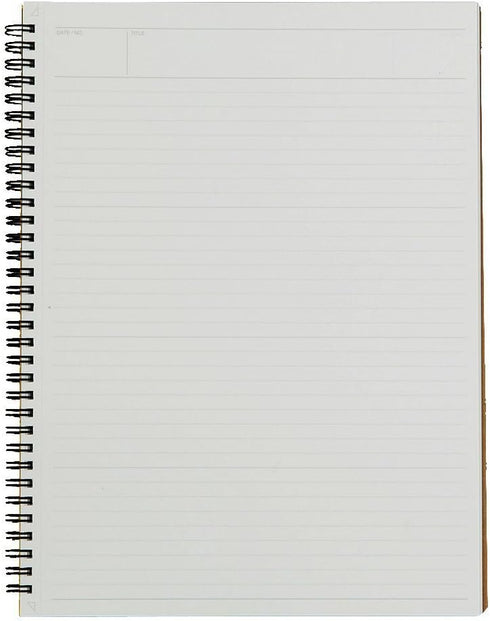 Maruman MNEMOSYNE Notebook, 11.69 x 8.66 Inches (A4), 7mm ruled, 70 Sheets (N199A), White