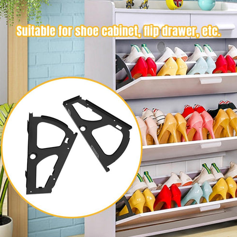 1 Shoe Cabinet Hinge, Layers Shoe Cabinet Flip Frame Shoe Rack Hinges Flip Drawer Hinge Hardware Parts for Shoe