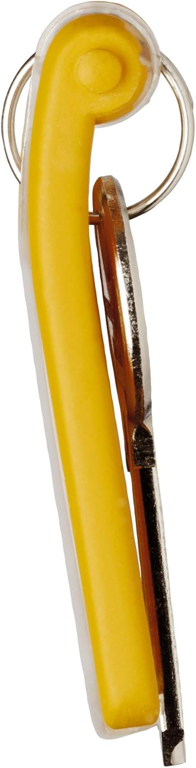 DURABLE Key Tags, Yellow - 6 Pack (195704)