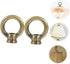 Garneck 2pcs Bulb Bronze Solid Lamp Finials Caps for Lamp Shades Finials for Light Rings Decoration for Shade