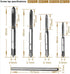 9 Pcs Adjustable T-Handle Ratchet Tap Holder Wrench Set, Metric Tap Drill Set with 4 Pcs Taps