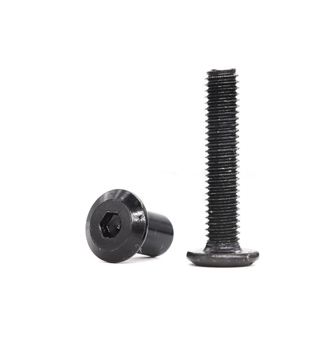 cSeao 10-Pack M6 x 15mm Black Countersunk Socket Cap Bolts Barrel Nuts Kit