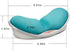 LINGSFIRE Memory Foam Mouse Wrist Rest, Keyboard Pad, Anti-Skid Mousepad for Office Computer Laptop, Blue