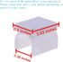 BLUECELL Pack of 50 White Pen Adhesive Clip Holders for White Board, Desk, Car