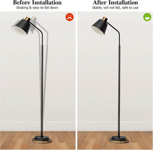 Lampinchs Board(5.31Inch) Veemoon Iron Floor Lamp Base Weight Table Floor Lamp Base Only Stand Support Desk Cast Loader