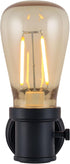 GE Vintage LED Edison Night Light, Plug-in, Dusk to Dawn Sensor, Farmhouse Decor, Mood Lighting, Home Decor, Ambient Lighting, LED Lights for Bedroom, Bathroom, Kitchen, Hallway, Black, 1 Pack, 64346 by GE
