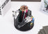 Pencil Holder for Desk, Rotating Metal Mesh Organizer for Office, School, Home, Art Supplies