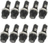 yueton Pack of 10 AC 15A 125V Black Electrical Panel Mounted Screw Cap Fuse Holder