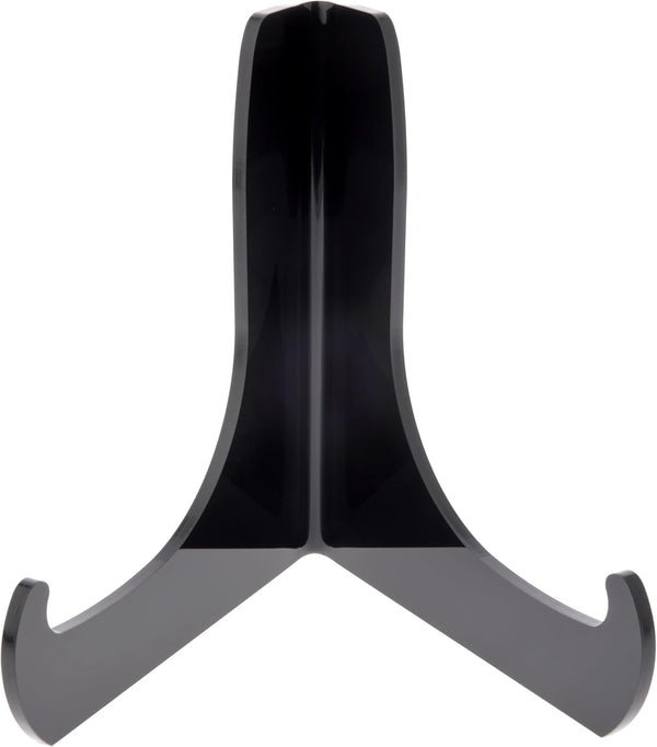 Plymor Black Acrylic 60-Degree Angle Easel With Deep Support Ledges, 6" H x 5.75" W x 4.75" D