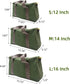 12 Inch Wide Mouth Canvas Tool Bag, Heavy Duty Tool Storage Bag, Large Capacity Tote for Electricians and Power Tools
