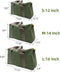 12 Inch Wide Mouth Tool Bag, Canvas Tool Bag, Heavy Duty Tool Storage Bag, Large Capacity Tool Tote Bag for Electricians, Power Tool Organizer Pouch, Tool Bags for Men by Sanseenia