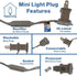 70 24 Commercial 21 Sets Warm White Wide Angle LED Mini Lights on Brown Wire Ft Grade Christmas String Lights, Full