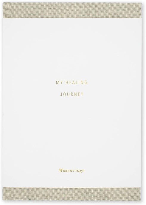 Promptly Journals, My Miscarriage Journal: A Healing Journey (Wheat Brown, Linen) | Grief Gifts for Mothers