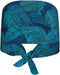 Mushrooms Snails Butterflies Breathable Scrub Hat for Nurses & Doctors Adjustable Working