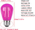 S14 Pink LED Bulb S14 Replacement LED Light Bulbs 2W Plastic Shatterproof LED Night Bulb E26 Base Pink String Lights Waterproof Vintage Bulb for Christmas Wedding Party Patio,15 Pack (Pink) by LRSUEYSKIN