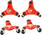 4 Pack Steel Tri-Dolly | 220 lbs Load Capacity, 3 Wheel Furniture
