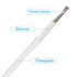 PATIKIL 16.4Ft 14AWG Electronic Wire, High Temperature Resistant Insulated Electrical Flexible Silicone Cable, White