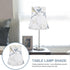 5.90X5.90X5.90 Inch E27 Bulb DOITOOL Fabric Lampshade Linen Drum Replacement Lamp Shade for Table Lamp Bedside Desk