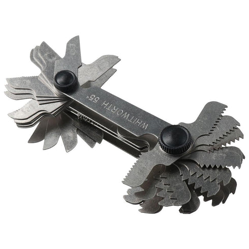 Stainless Steel Metric & Imperial Screw Gauge, Thread Pitch Gauge for Industrial Measurement, Multi-Purpose Tool
