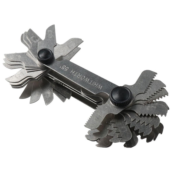 Stainless Steel Metric & Imperial Screw Gauge, Thread Pitch Gauge for Industrial Measurement, Multi-Purpose Tool