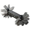 Stainless Steel Metric & Imperial Screw Gauge, Thread Pitch Gauge for Industrial Measurement, Multi-Purpose Tool