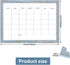 Dry Erase Monthly Calendar Board, Magnetic Whiteboard for Wall, Office/School/Home, Solid Wood Walnut Brown Frame Hanging Board 10.5"x 14.5"(YL-Blue-2737-B) by TORASO