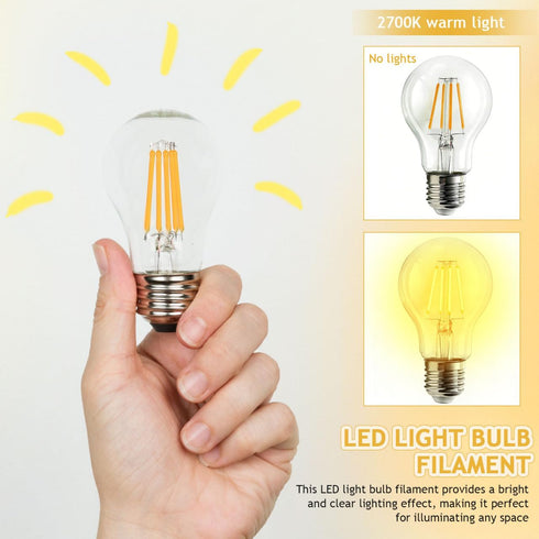 100pcs 3V 120MA 38MM, 2700K Bulb PRETYZOOM LED Filament Replacement Parts, DC Warm White Hard Diodes for Solar Garden
