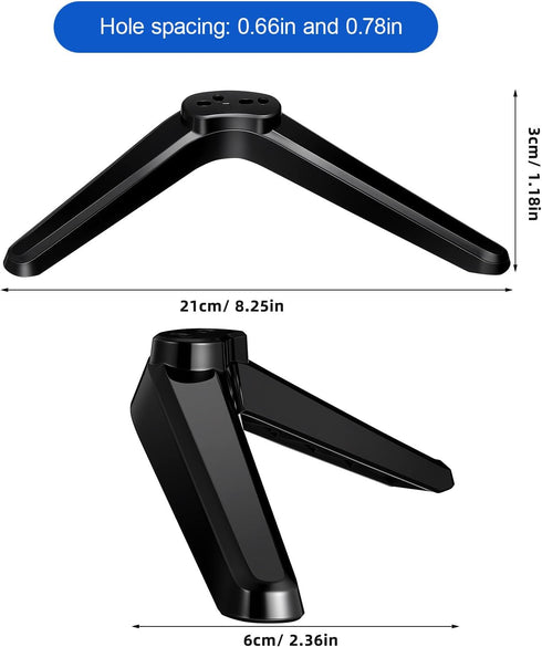 IMIKEYA 2 55 Inch Pcs Tv Base Bracket Tv Holder Mounts Replacement Legs Table Stand Base Universal Stand Stand Decor