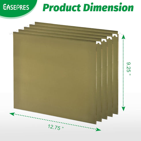EASEPRES 2 Pack Desk Hanging File Organizer, Mesh Metal Letter-Size Desktop File Holder Box for Filing Folder Storage