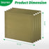 EASEPRES Desk Hanging File Organizer, Mesh Metal Letter-Size Desktop File Holder Box with 5 Hanging Folders