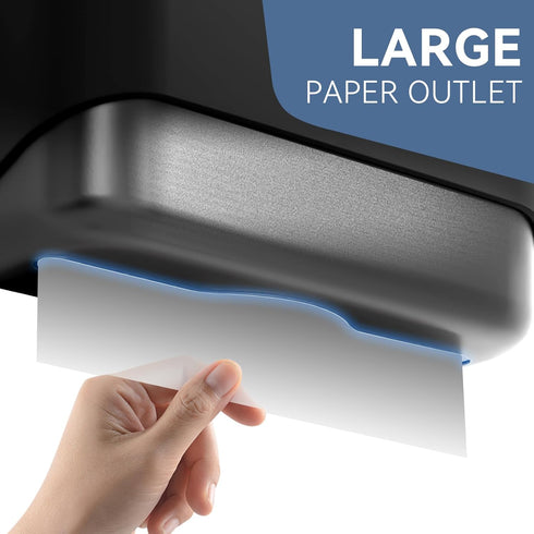 Commercial 10.7" 3.7" 8" Paper Towel Dispenser Wall Mount Adhesive Multifold Trifold cFold Folded Paper Hand Towel