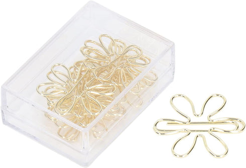 Cute Paper Clips, 100pcs Funny Planner Clips, Innovative Design, Anti Rust Gold Paper Clips for Office, Home, School