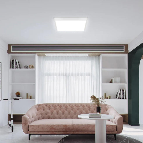 12 inch Dimmable 24W LED Flush Mount Ceiling Light with Remote, Full CCT Brightness Adjustable Square LED Ceiling