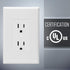 Taymac 2600W Masque Revive Polycarbonate White 1-Gang Cover for Electrical Outlet, Home Improvement Essentials