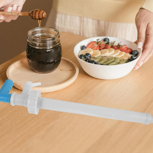 18.5 Inch SHOWERORO Manual Honey Extractor Honey Filling Pump Beekeeping Equipment for Efficient Transfer and Syrup