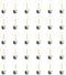 Jslinter 30-Pack LED String Light Bulbs Replacement, 1W E26 Vintage Bulbs, 2200K Warm White, Indoor/Outdoor