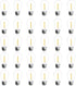 Jslinter 30-Pack LED String Light Bulbs Replacement, 1W E26 Vintage Bulbs, 2200K Warm White, Indoor/Outdoor